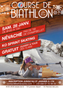 Grande course de biathlon à Névache 28 janvier 2017