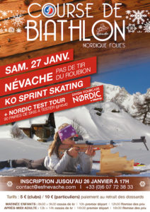 Course Biathlon Névache 27 janvier 2018